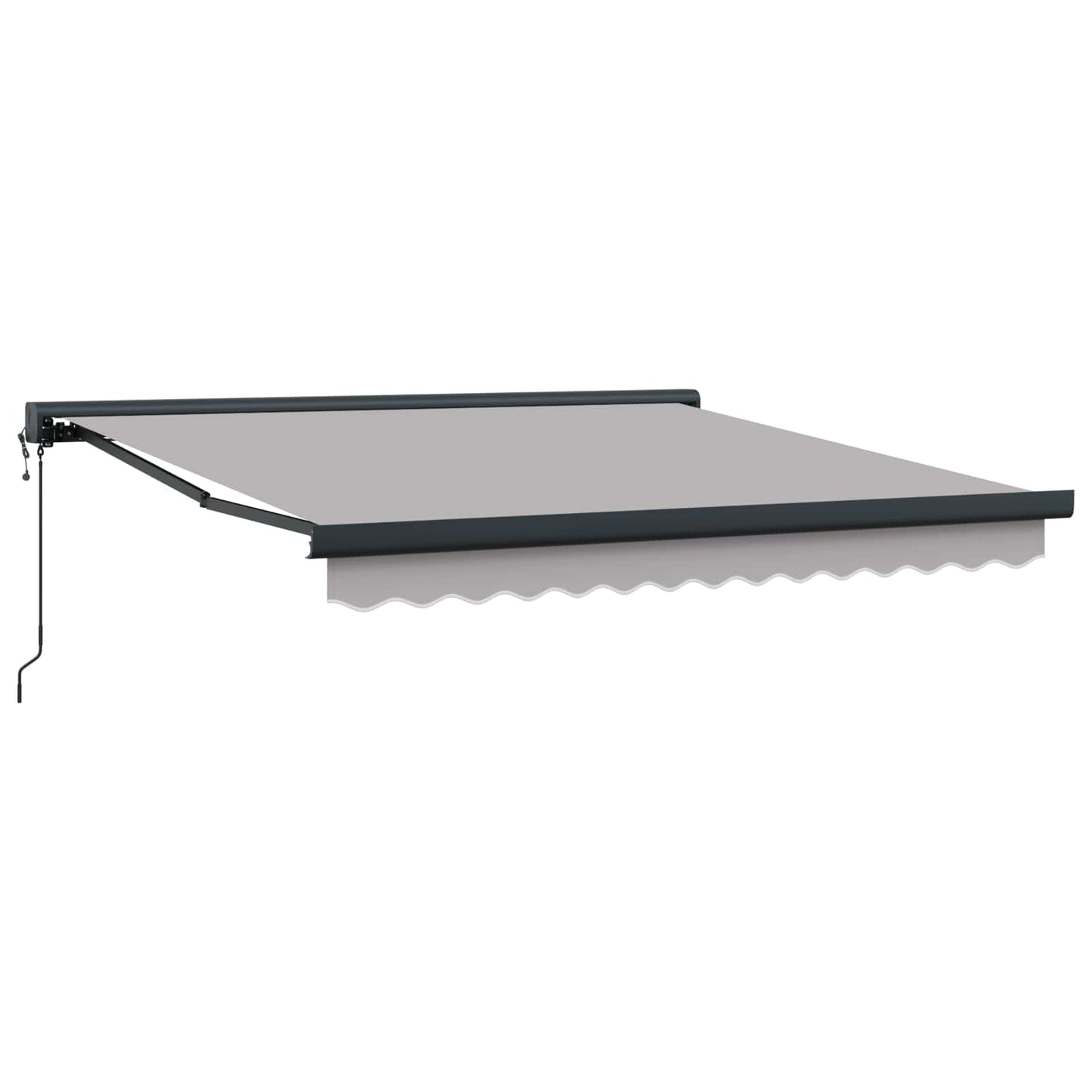 Markise Hellgrau 350 x 250 x 165 cm Polyester und Aluminium