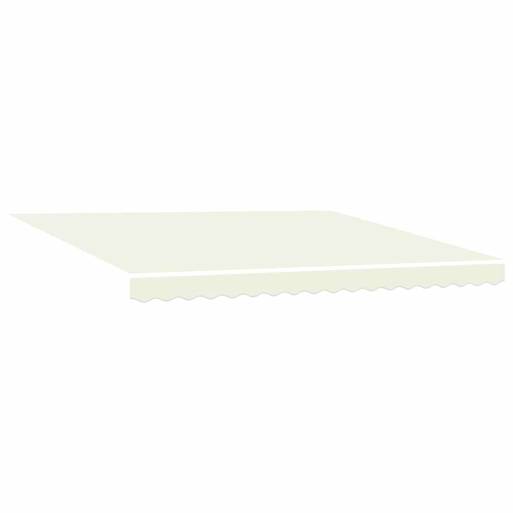 Einziehbare Markise Creme 400 x 300 cm Polyester und Aluminium