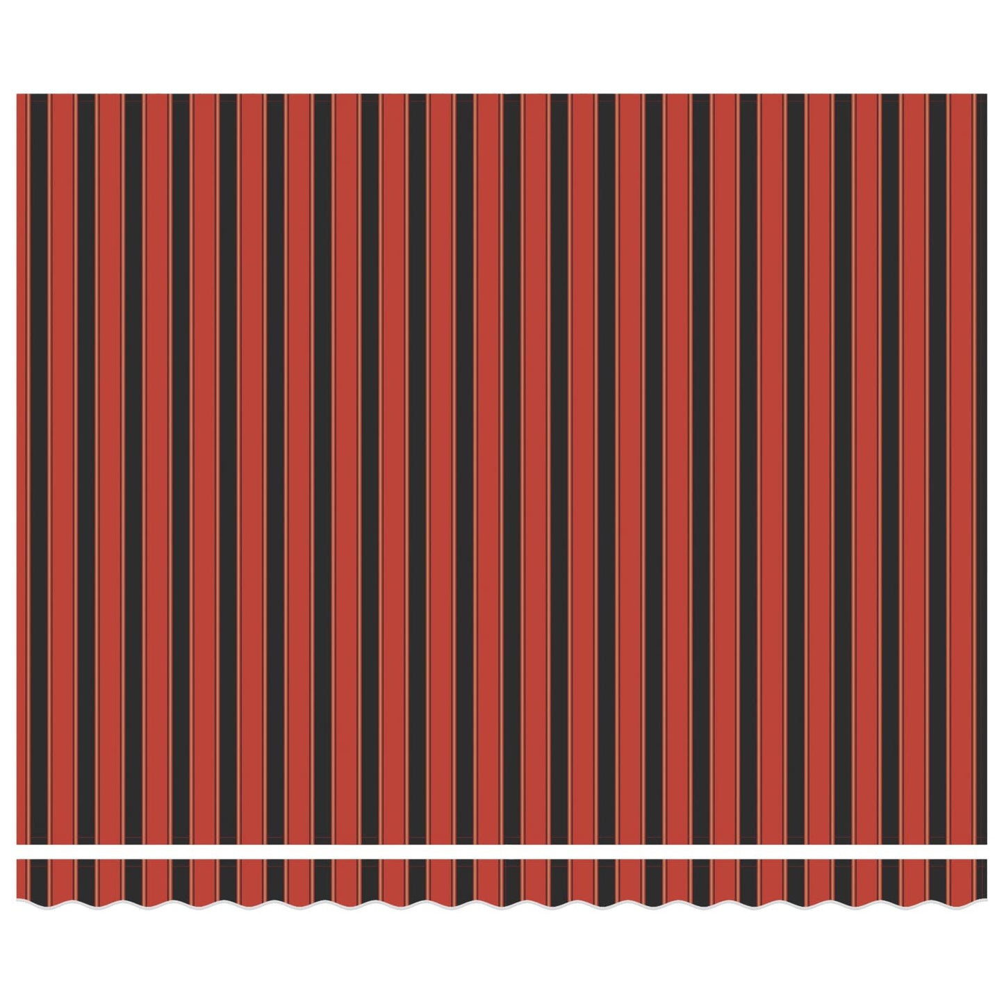 Einziehbare Markise Orange und Schwarz 400 x 300 cm