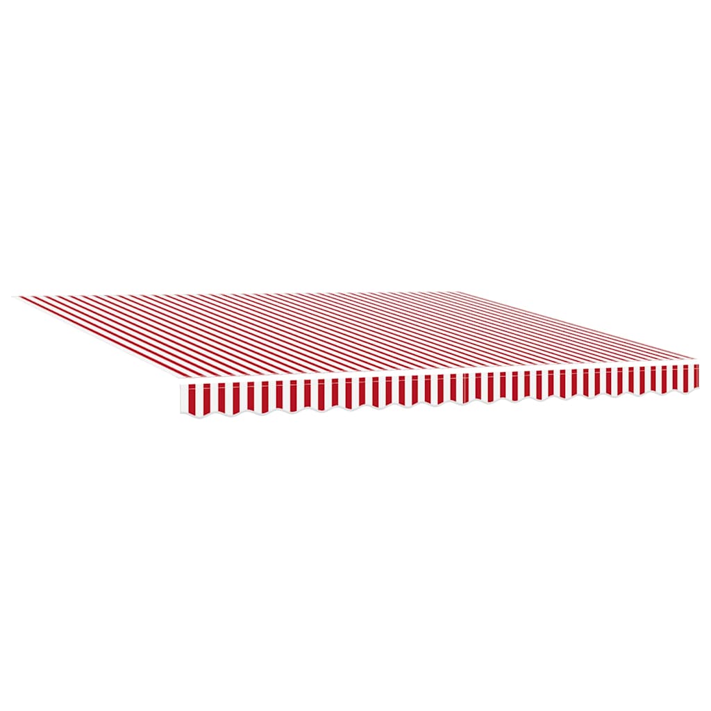 Einziehbare Markise Rot und Weiß 400 x 300 cm