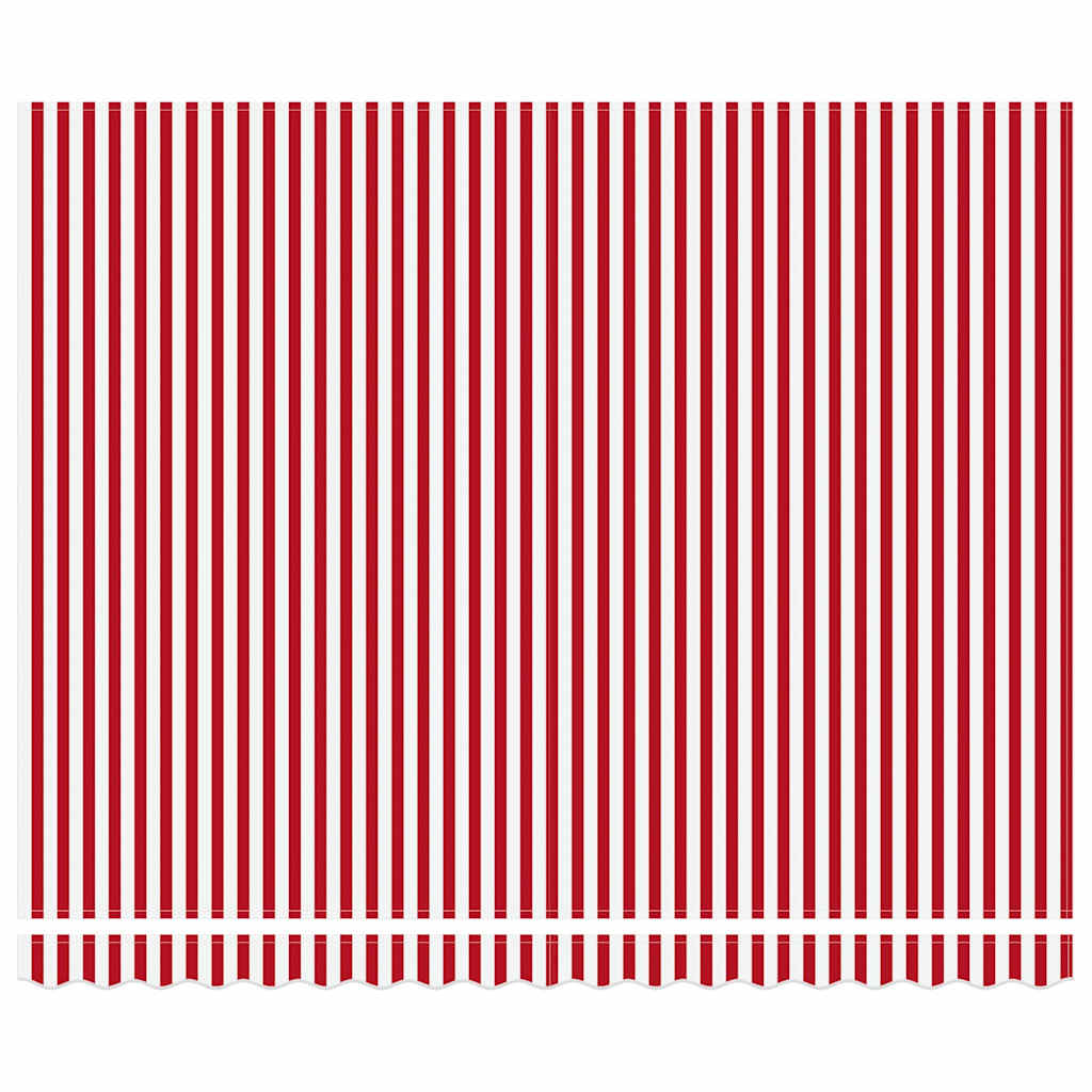 Einziehbare Markise Rot und Weiß 400 x 300 cm
