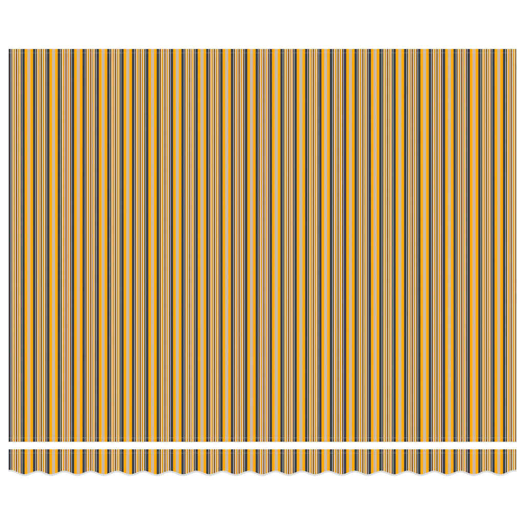 Einziehbare Markise Mehrfarbig 400 x 300 cm Polyester und Stahl