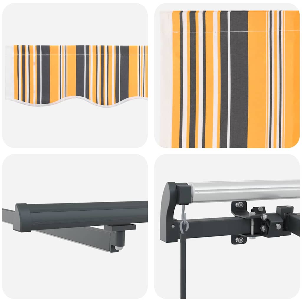 Einziehbare Markise Mehrfarbig 400 x 300 cm Stoff
