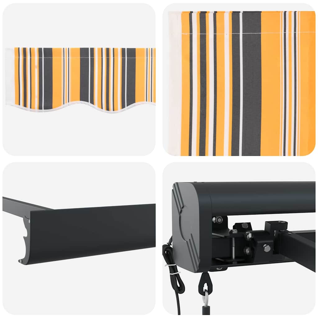 Markise Mehrfarbig 400 x 300 x 165 cm Polyester und Aluminium