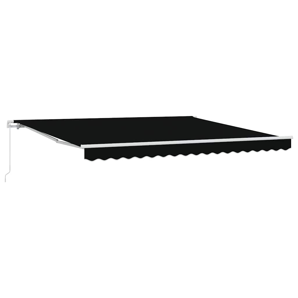 Markise Schwarz Polyester und Metall