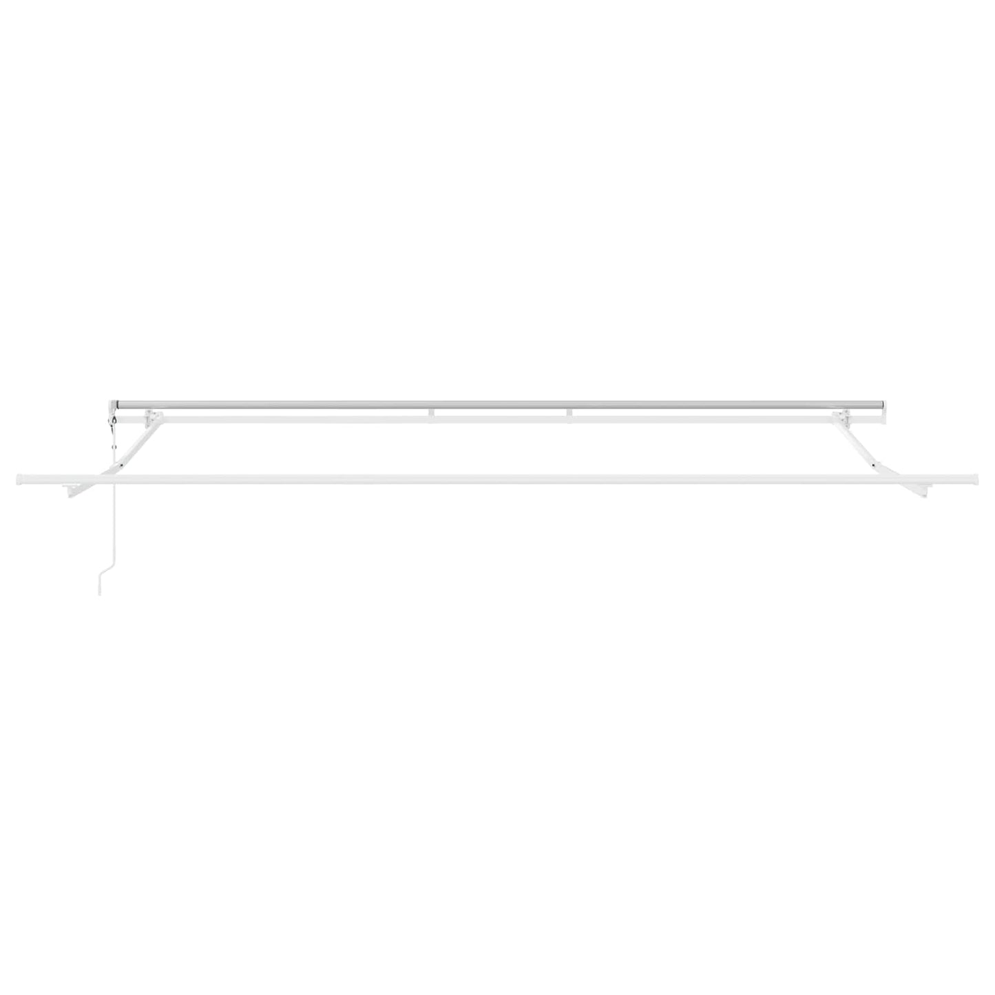 Einziehbare Markise Schwarz 400 x 300 cm Stoff