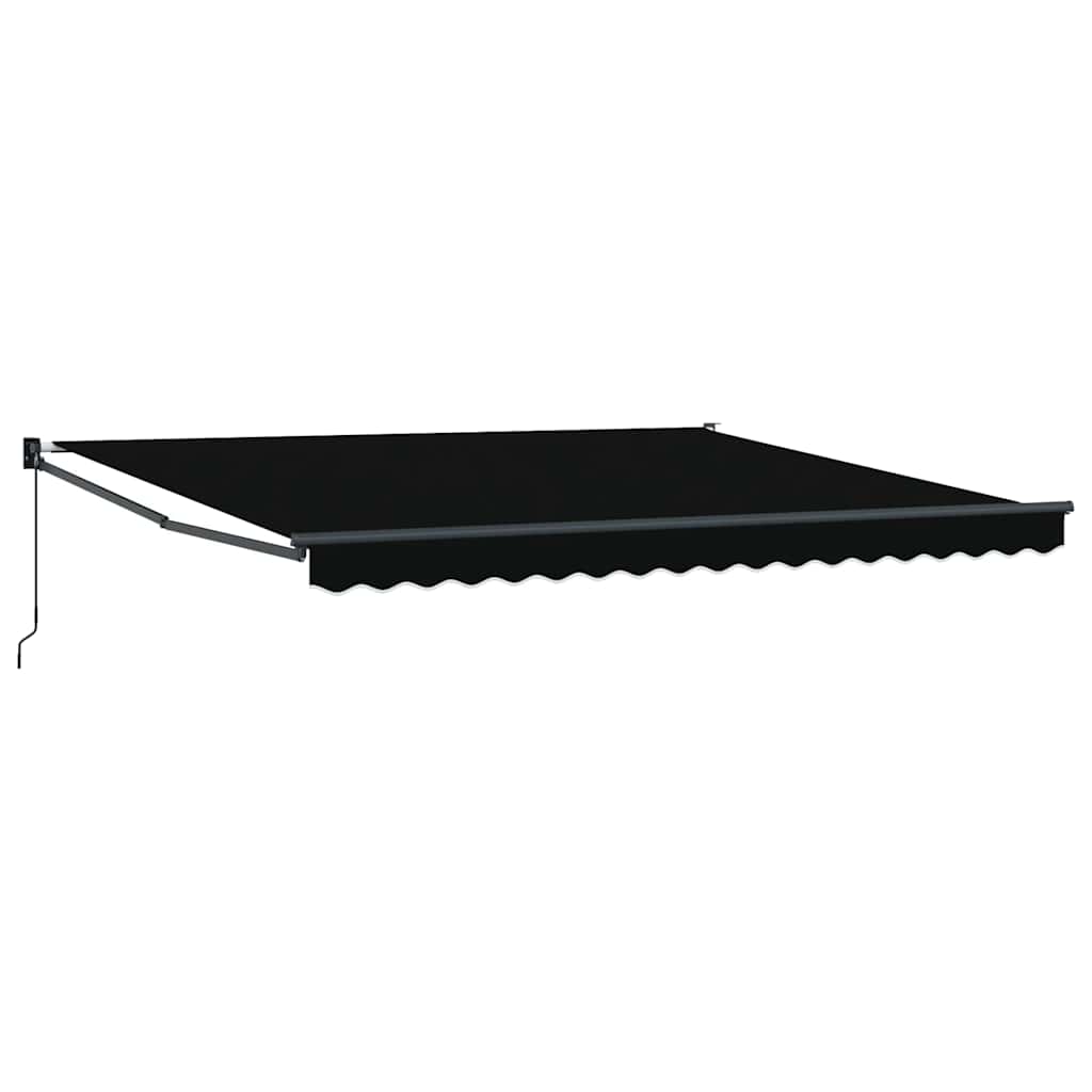 Einziehbare Markise Schwarz 400 x 300 cm