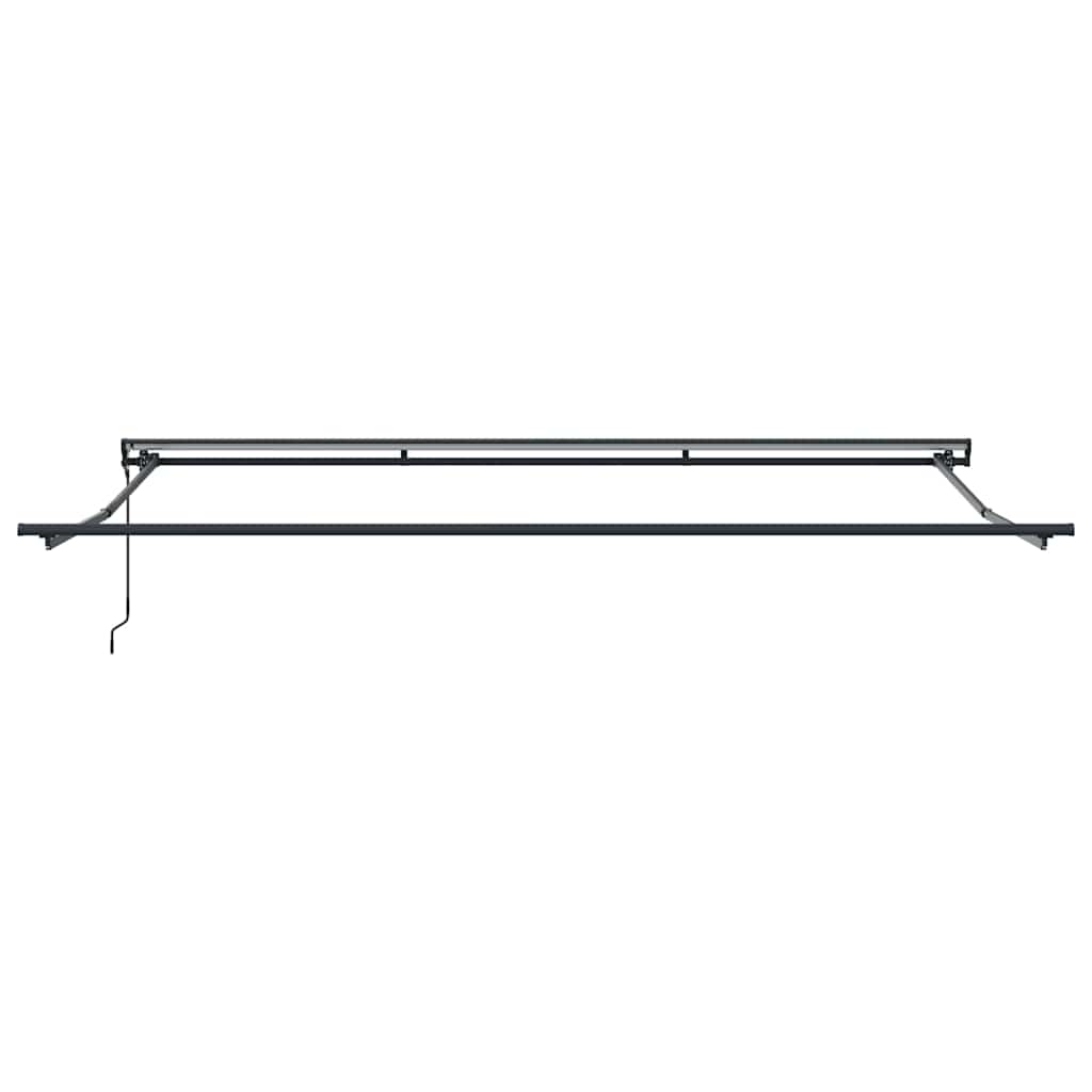Einziehbare Markise Schwarz 400 x 300 cm Polyester und Metall