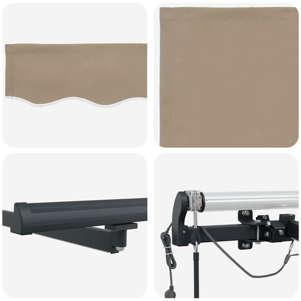 Markisenstoff mit Beige 400 x 300 cm Polyester