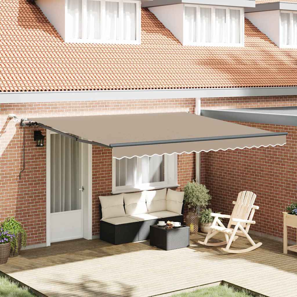 Markisenstoff mit Beige 400 x 300 cm Polyester
