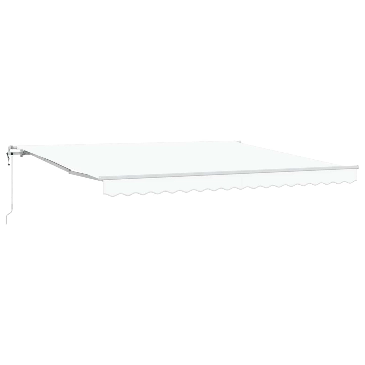 Einziehbare Markise Weiß 400 x 300 cm Stoff
