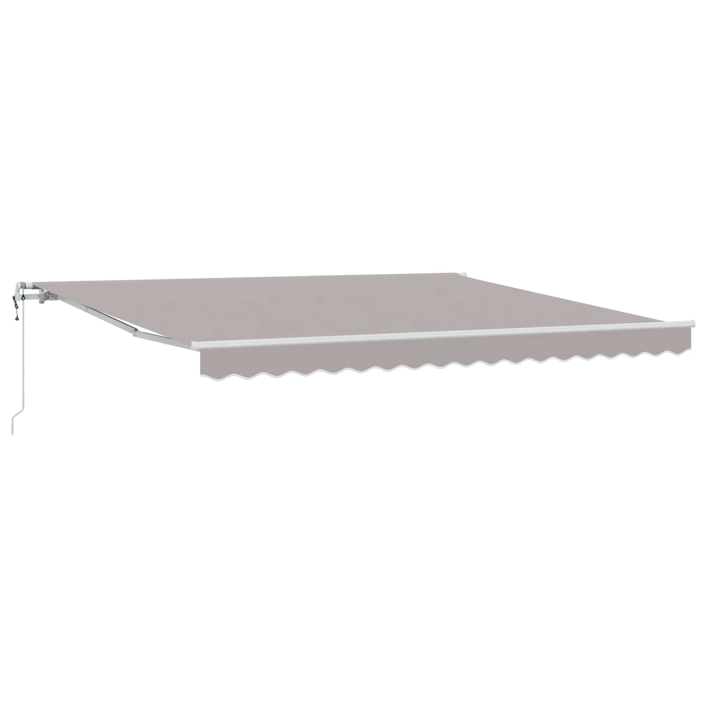 Einziehbare Markise Hellgrau 400 x 300 cm Stoff