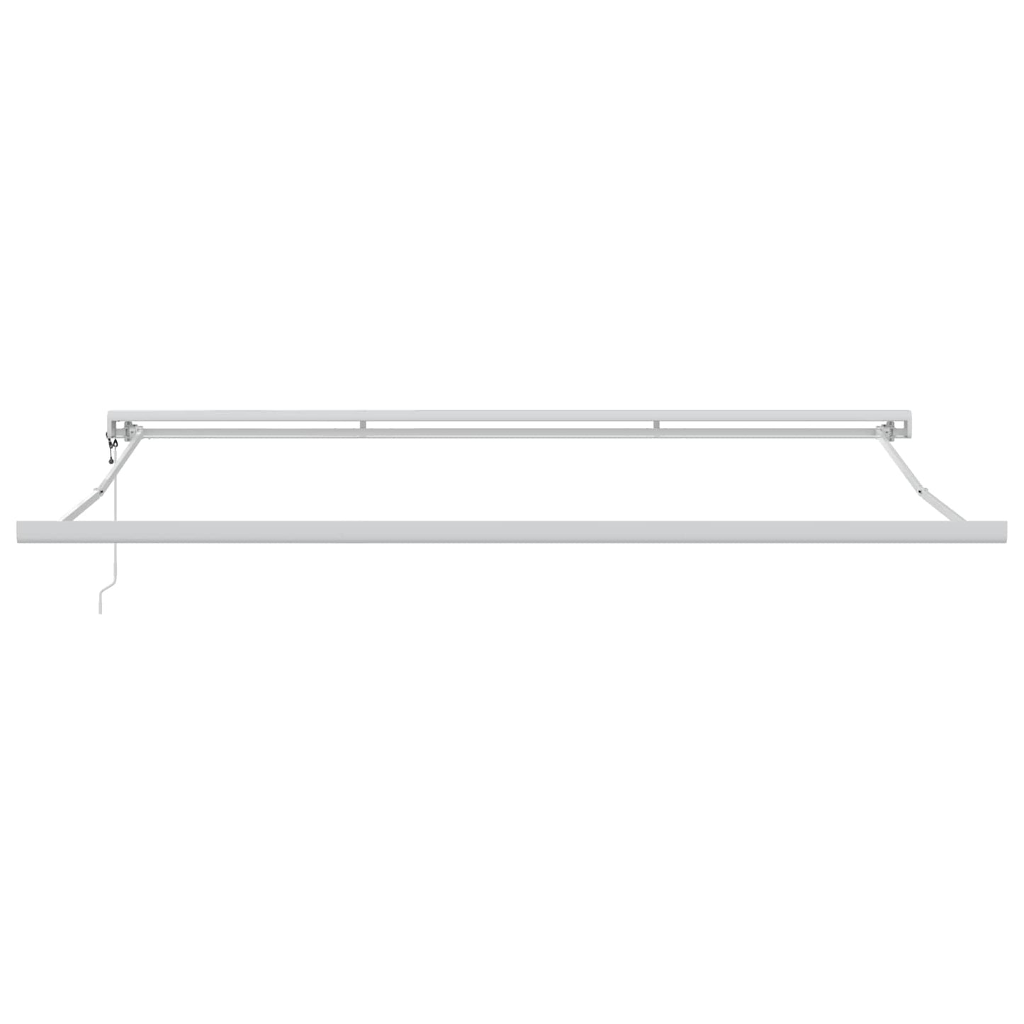 Einziehbare Markise Rot 400 x 300 cm Stoff und Metall