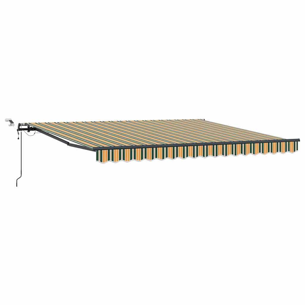 Markisenstoff mit Grün und Gelb 400 x 300 cm Polyester