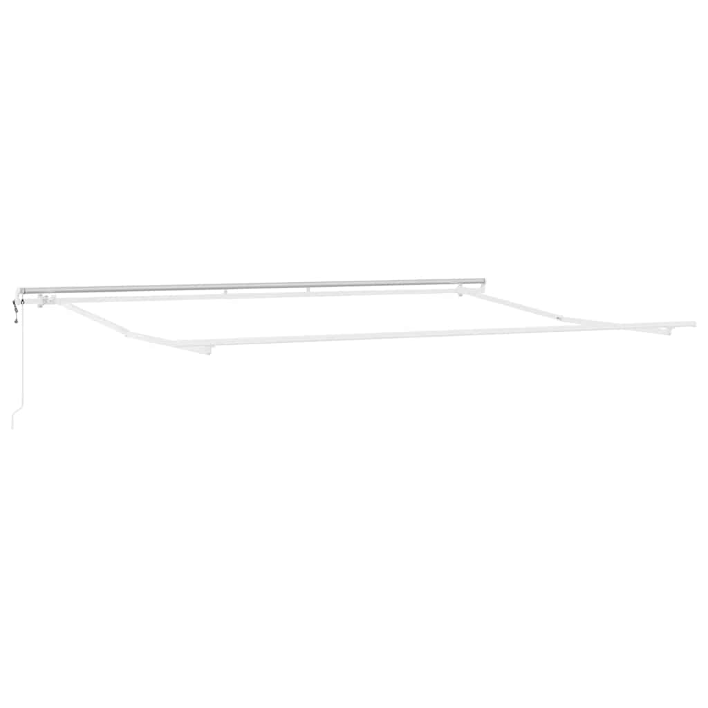 Einziehbare Markise Orange und Braun 400 x 350 cm Stoff