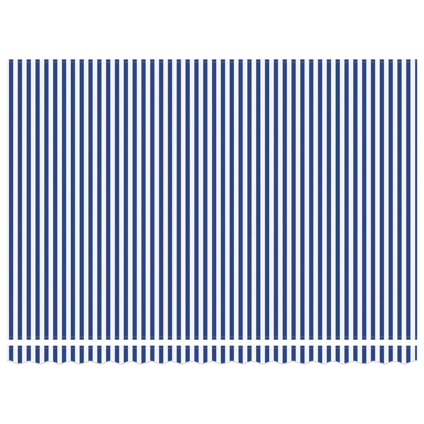 Einziehbare Markise Blau und Weiß 450 x 300 cm