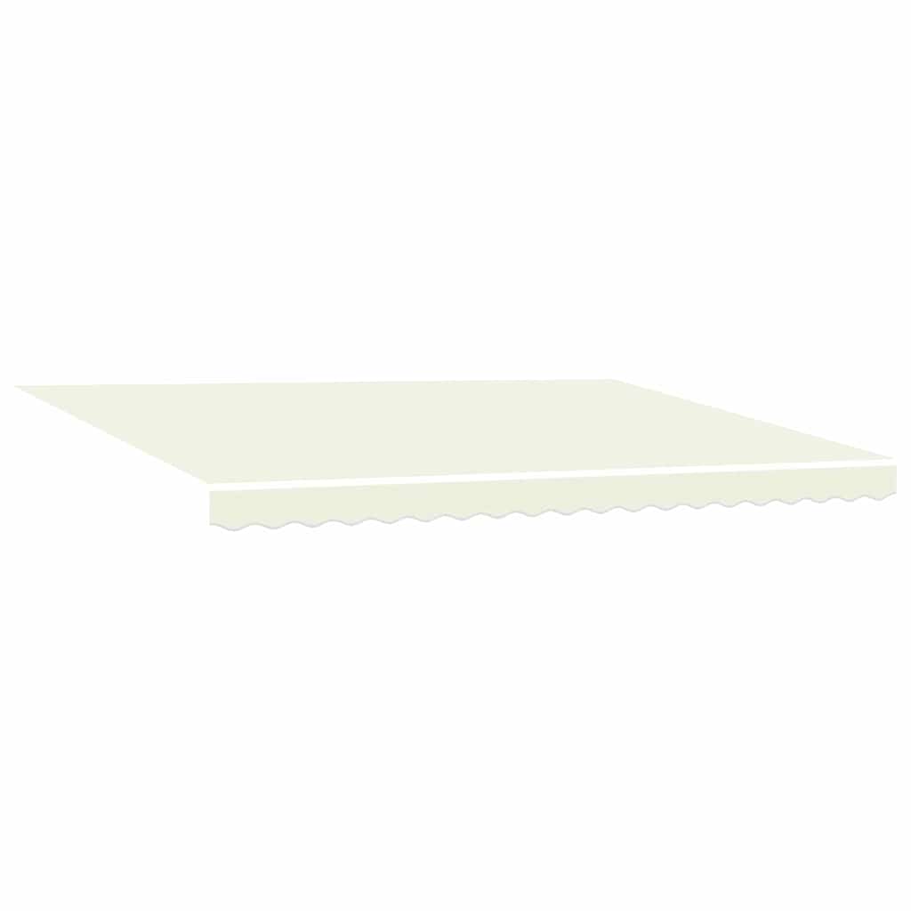 Einziehbare Markise Creme 450 x 300 cm Polyester und Metall