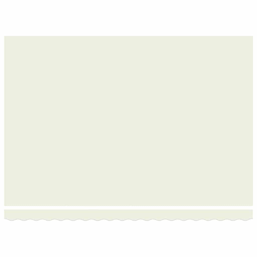 Einziehbare Markise Creme 450 x 300 cm Polyester und Metall