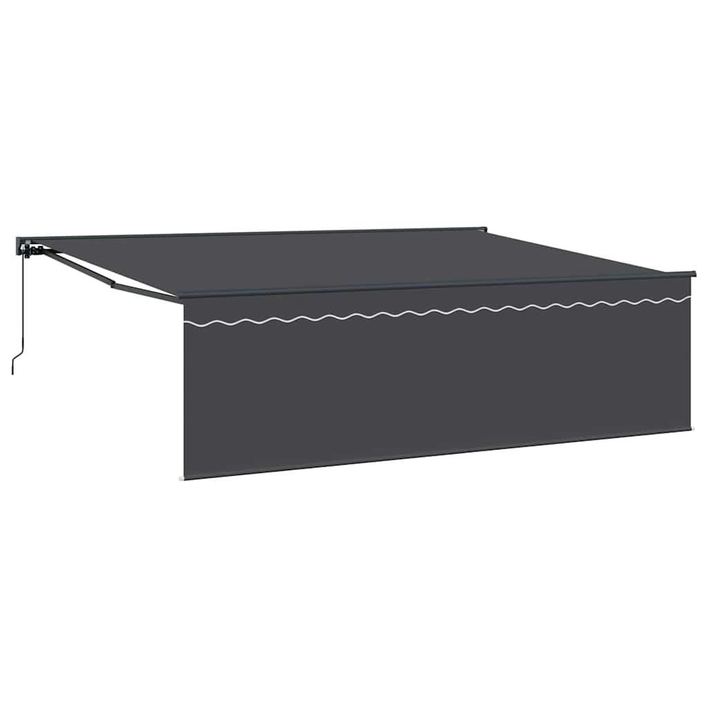 Einziehbare Markise Anthrazit 450 x 300 cm