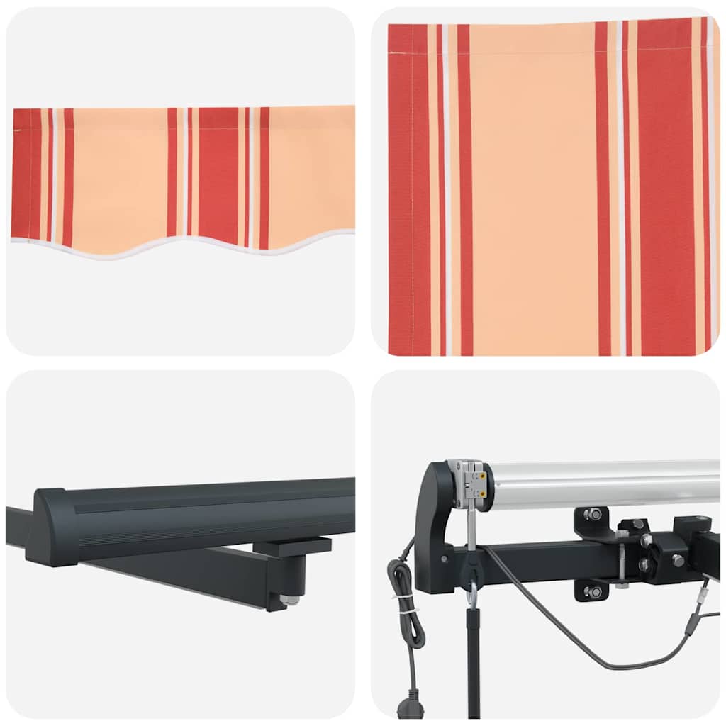 Markisenstoff mit Gelb und Orange 450 x 300 cm Polyester