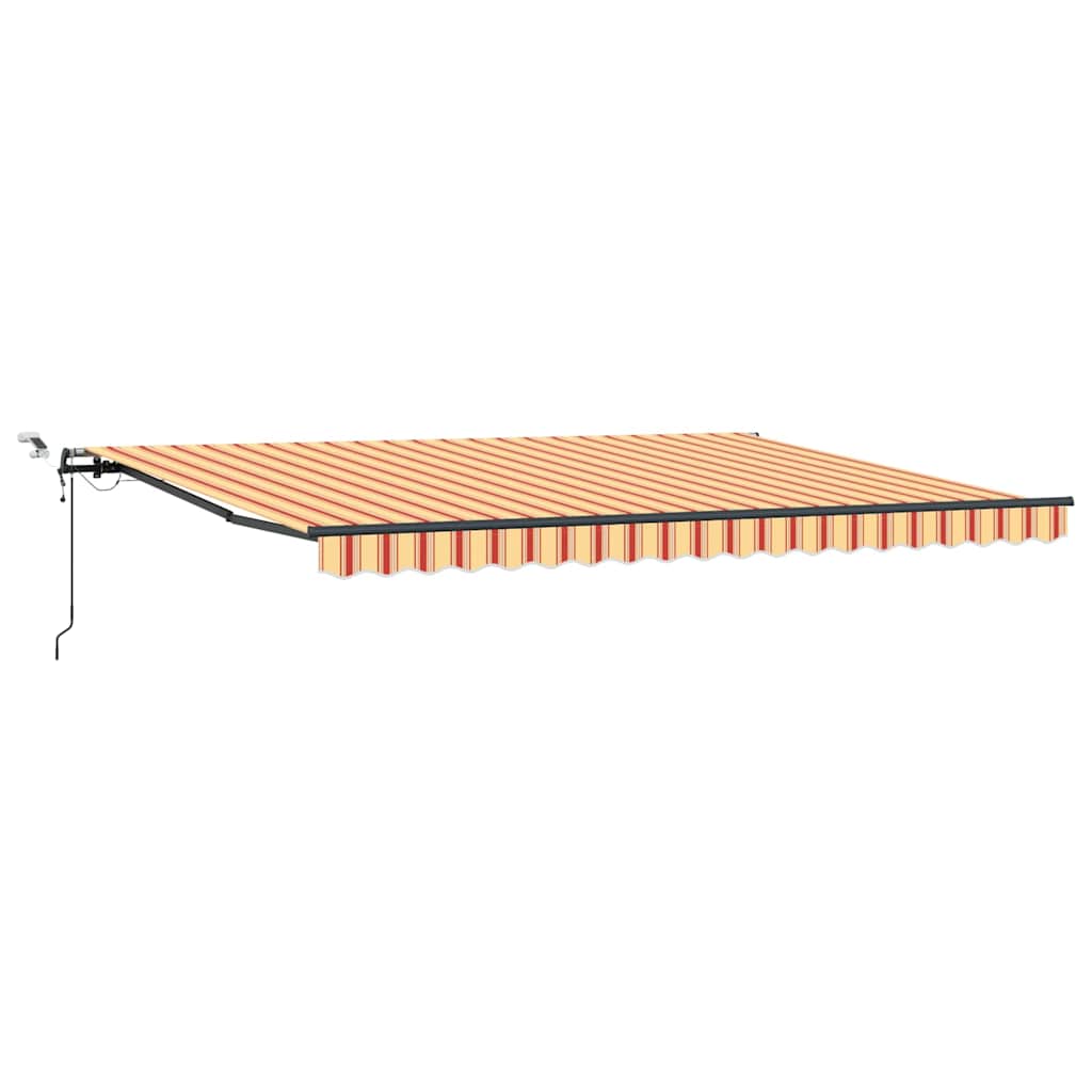 Markisenstoff mit Gelb und Orange 450 x 300 cm Polyester