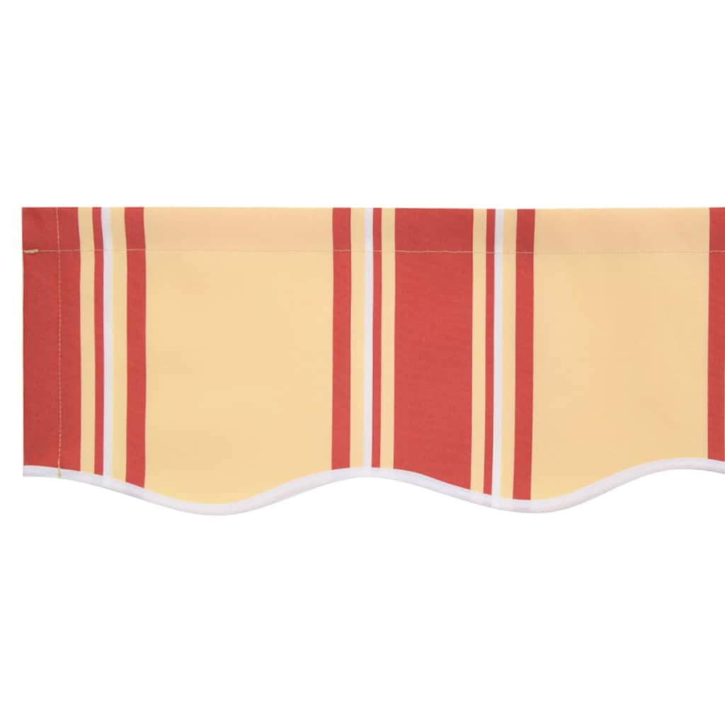 Einziehbare Markise Gelb und Orange 450 × 300 cm Stoff