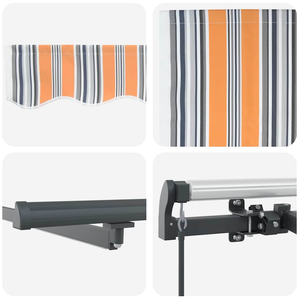 Einziehbare Markise Mehrfarbig 450 x 300 cm Stoff