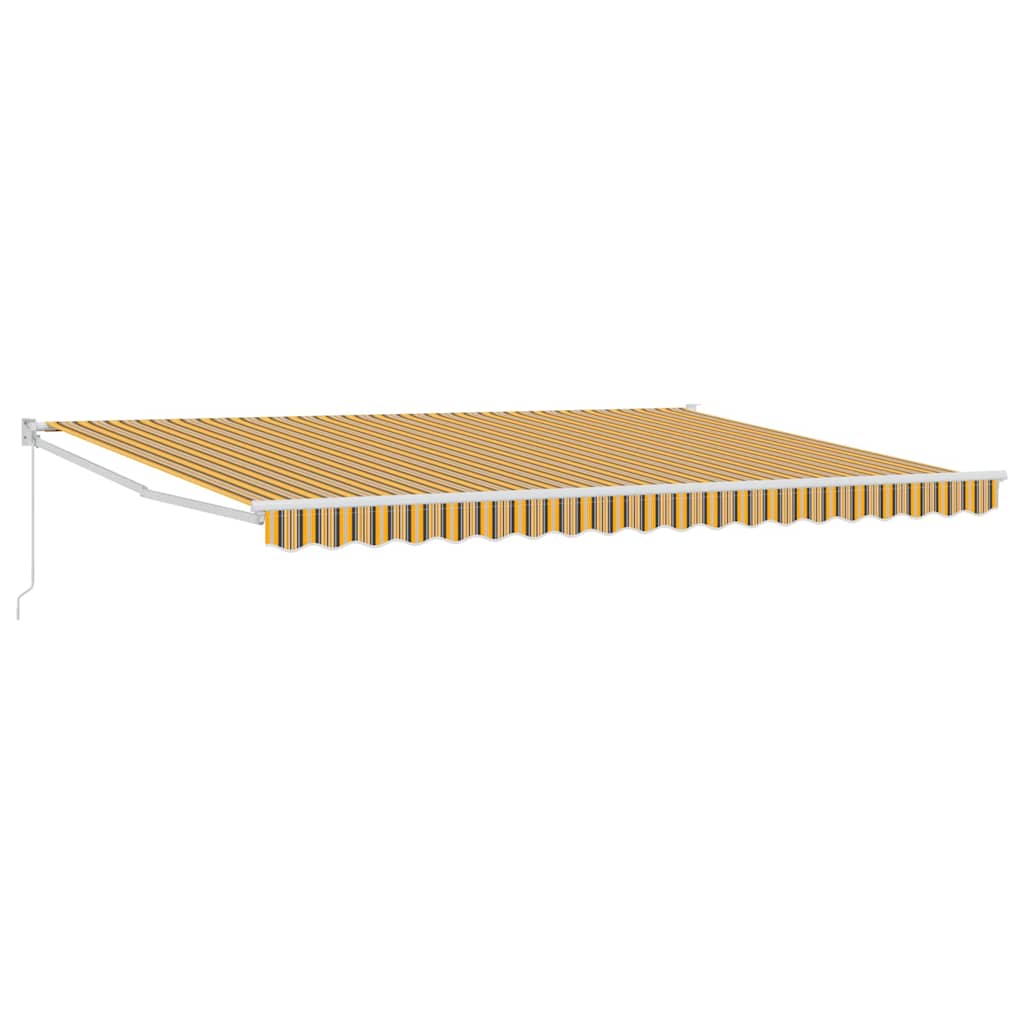 Einziehbare Markise Gestreift Mehrfarbig 450 x 300 cm