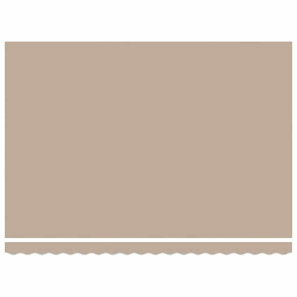 Einziehbare Markise Beige 450 x 300 cm Stoff und Aluminium