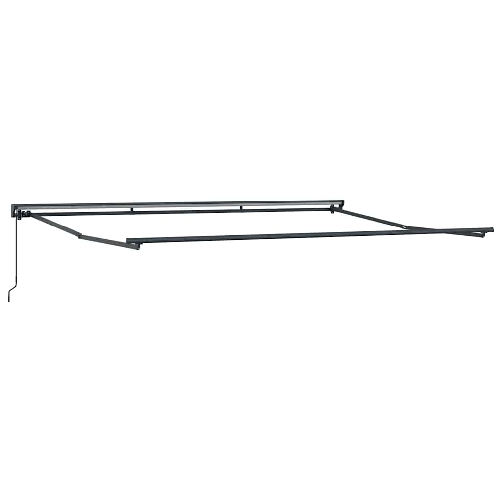 Einziehbare Markise Beige 450 x 300 cm Polyester und Metall