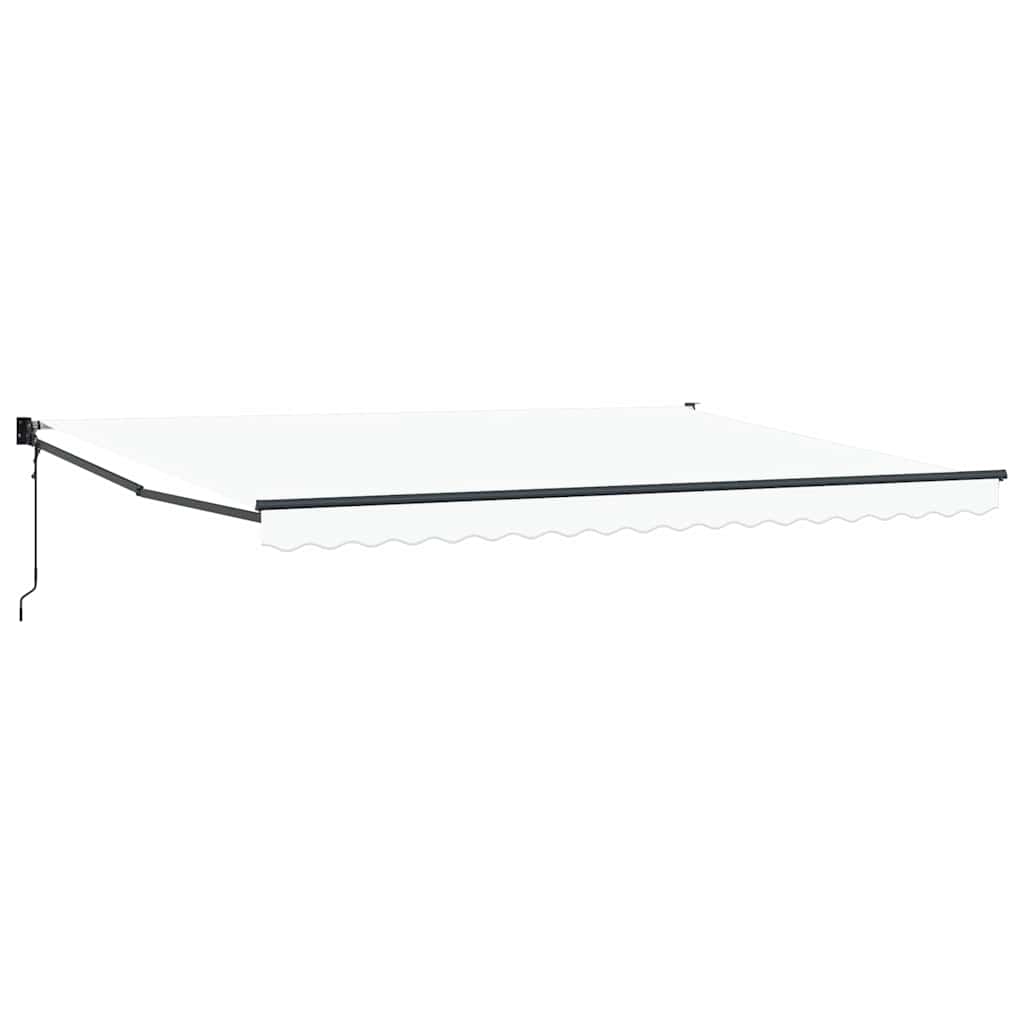 Markise Weiß 450 x 300 x 165 cm Polyester und Metall