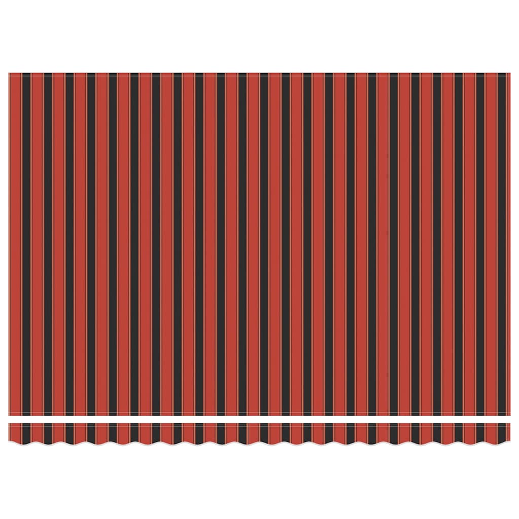 Einziehbare Markise Orange und Braun 450 x 350 cm Stoff