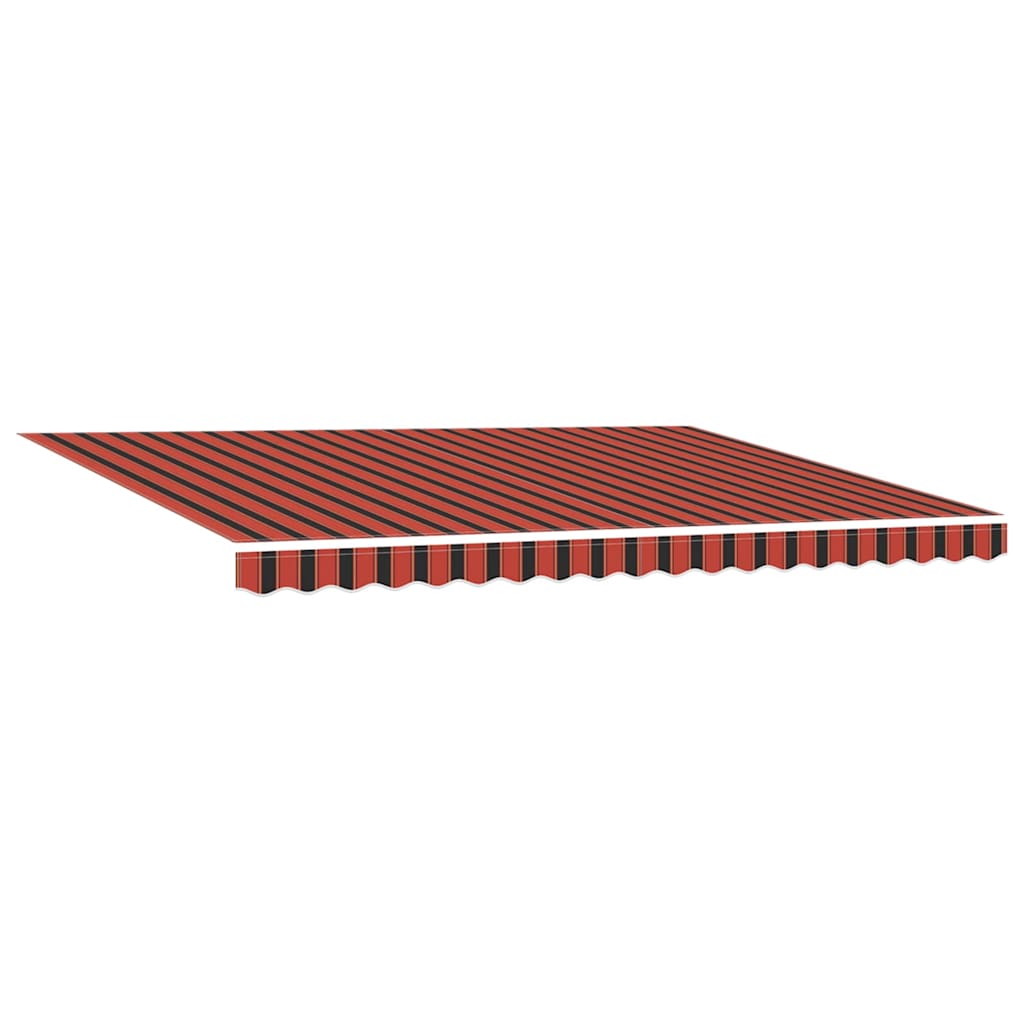 Einziehbare Markise Orange und Braun 450 x 350 cm