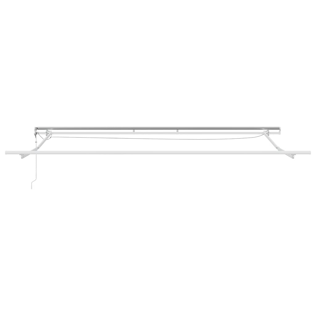 Einziehbare Markise Orange und Braun 450 x 350 cm