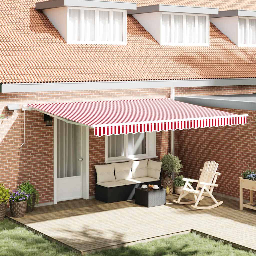 Einziehbare Markise mit 450 x 350 cm Stoff