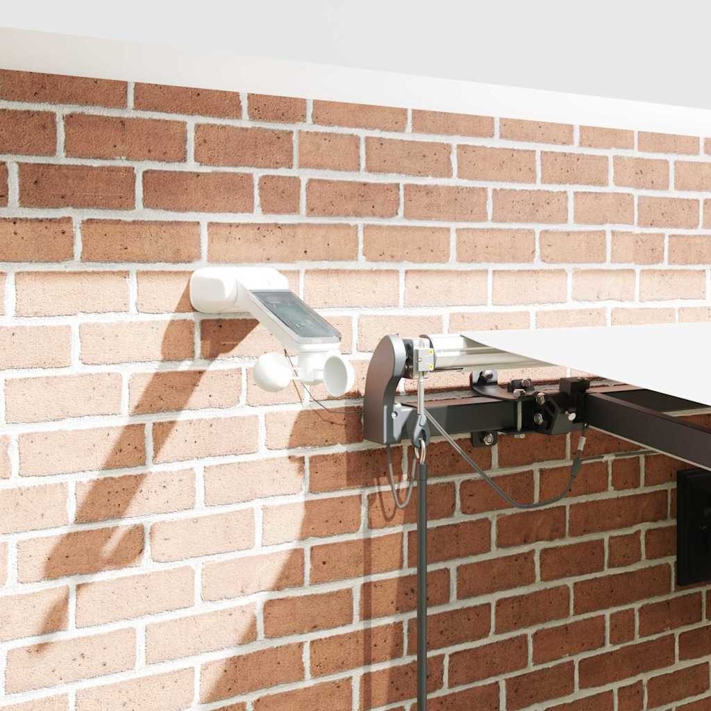 Einziehbare Markise mit Weiß 450 x 350 cm Stoff
