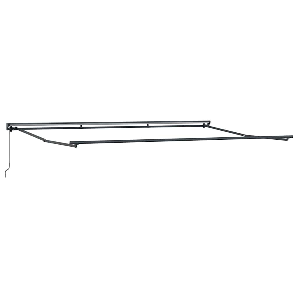 Einziehbare Markise Creme 500 x 300 cm Polyester und Metall