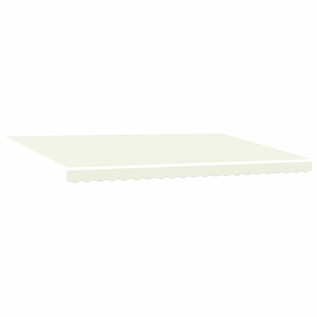 Einziehbare Markise Creme 500 x 300 cm Polyester und Metall