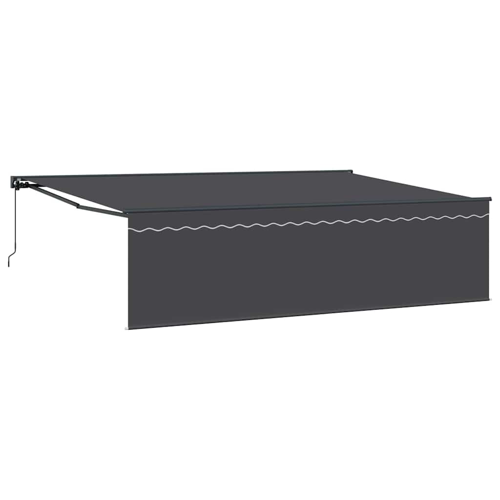 Einziehbare Markise Anthrazit 500 x 300 cm