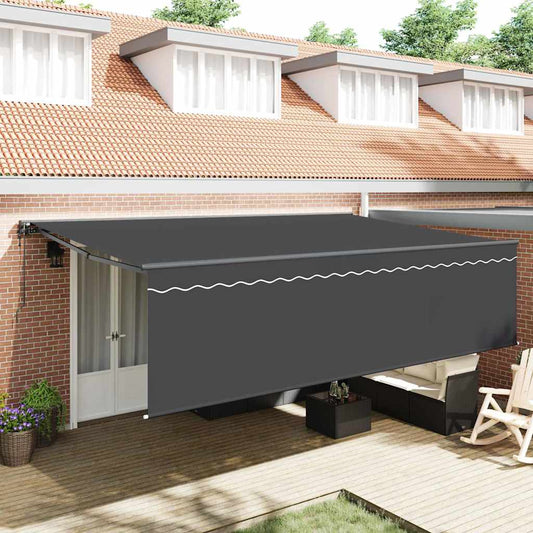 Einziehbare Markise Anthrazit 500 x 300 cm
