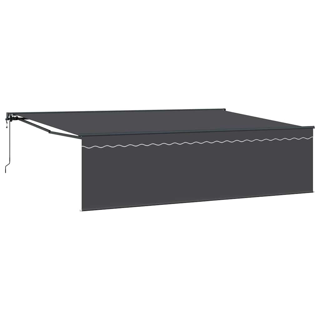 Einziehbare Markise Anthrazit 500 x 300 cm