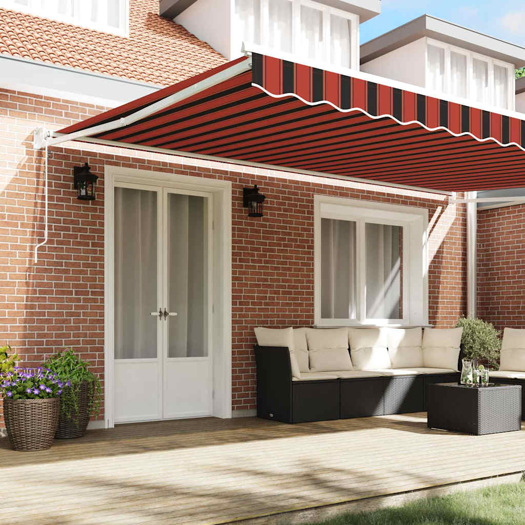 Markise Orange und Braun 500 x 300 x 165 cm