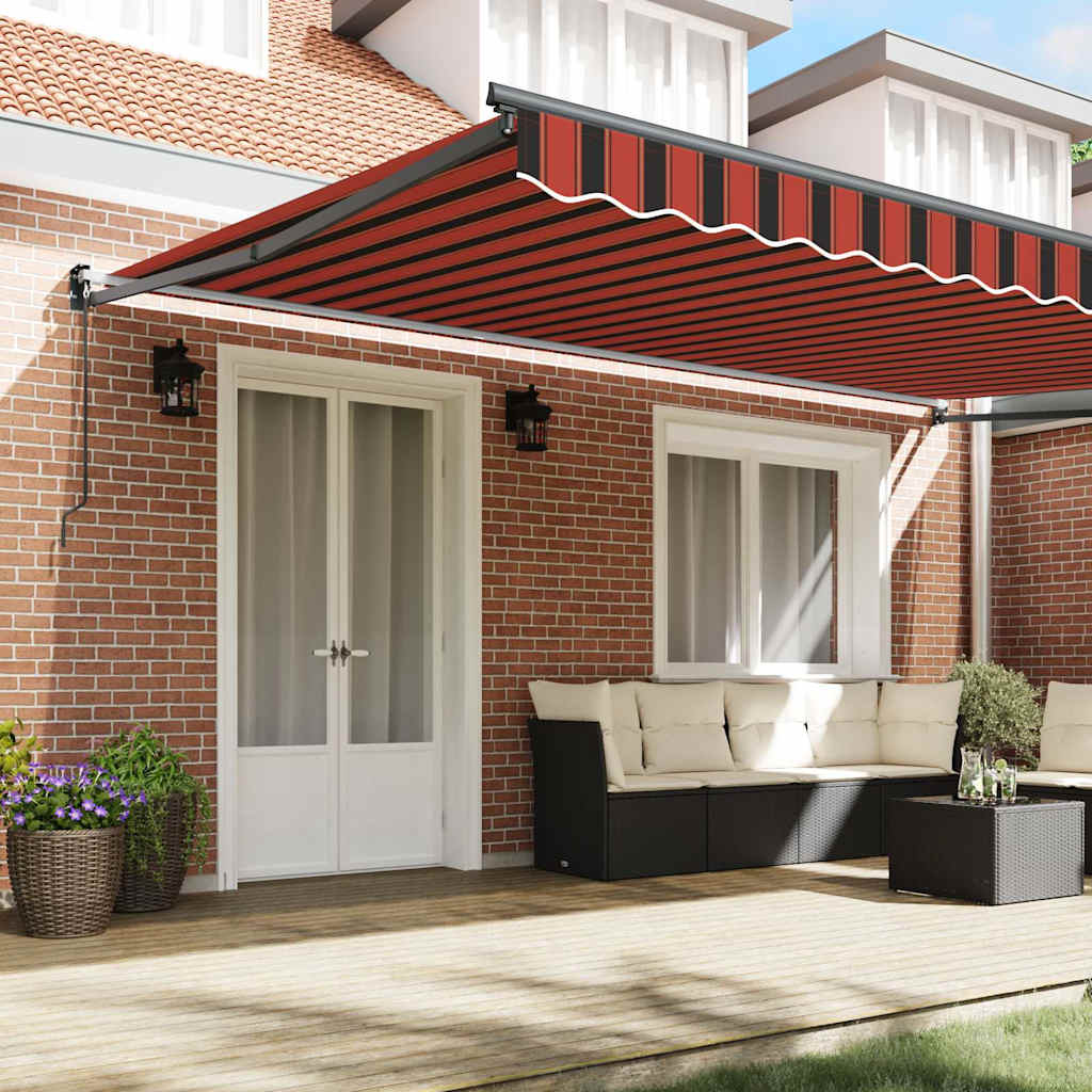 Markise Orange und Braun 500 x 300 x 165 cm