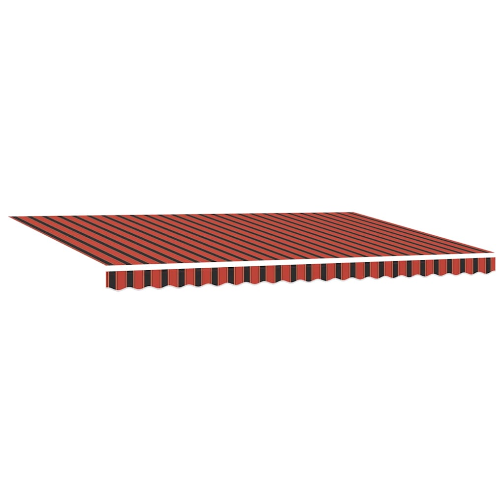 Einziehbare Markise Rot und Schwarz 500 x 300 cm