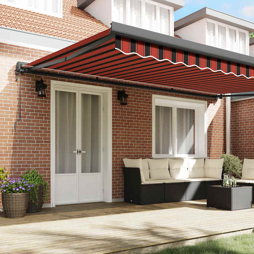 Markise Orange und Braun 500 x 300 x 165 cm