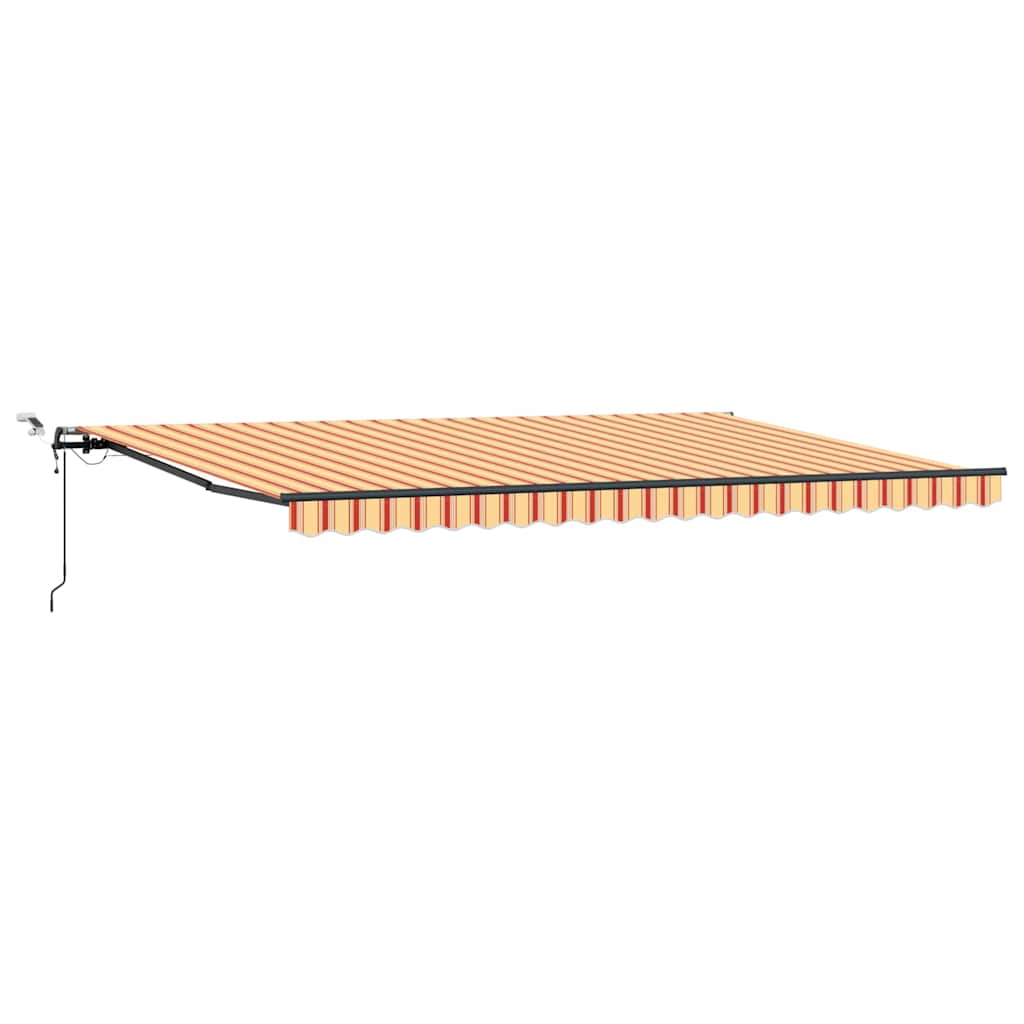 Markisenstoff mit Gelb und Orange 500 x 300 cm Polyester