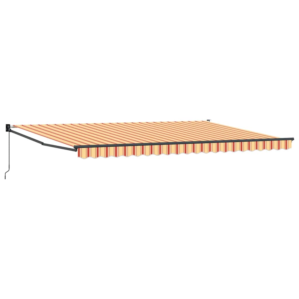 Markise Gelb und Orange 500 x 300 x 165 cm Polyester und Metall