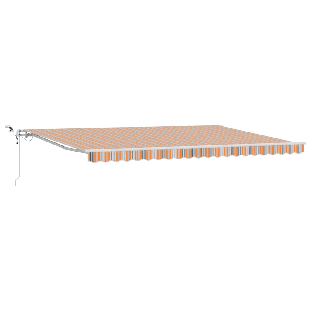 Einziehbare Markise Mehrfarbig 500 × 300 cm Stoff und Metall