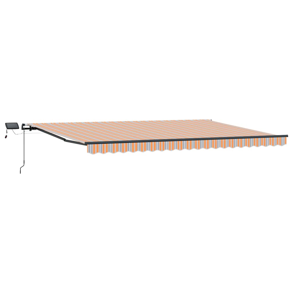 Einziehbare Markise Mehrfarbig 500 × 300 cm Stoff und Metall