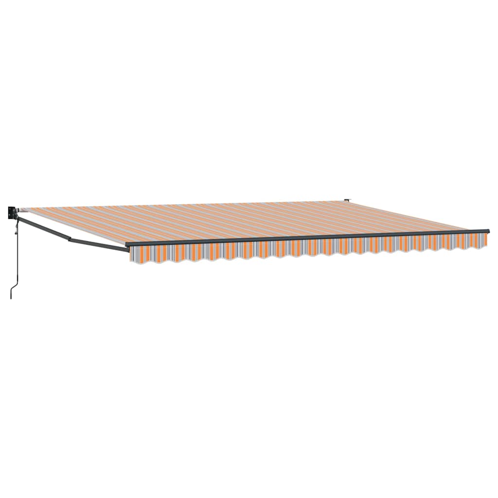 Einziehbare Markise Mehrfarbig 500 × 300 cm Stoff und Metall
